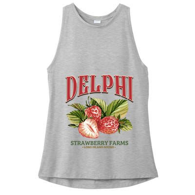 Delphi Strawberry Farms Ladies PosiCharge Tri-Blend Wicking Tank