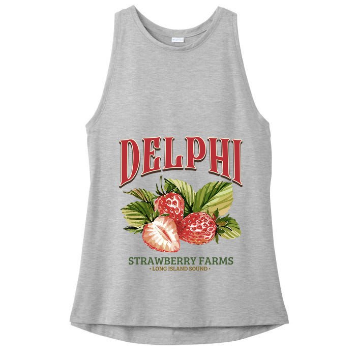 Delphi Strawberry Farms Ladies PosiCharge Tri-Blend Wicking Tank
