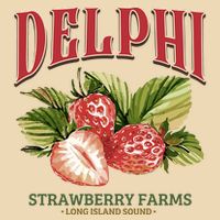 Delphi Strawberry Farms Zip Tote Bag