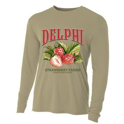 Delphi Strawberry Farms Cooling Performance Long Sleeve Crew