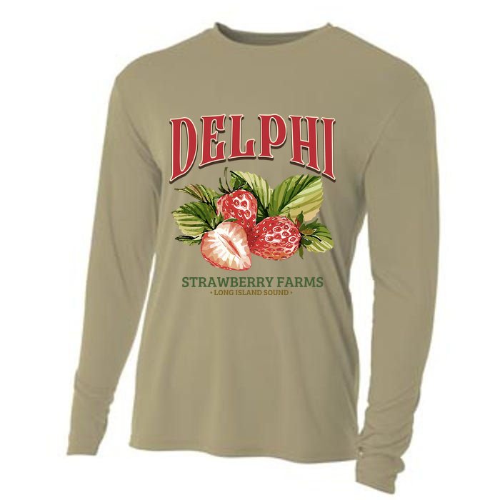 Delphi Strawberry Farms Cooling Performance Long Sleeve Crew