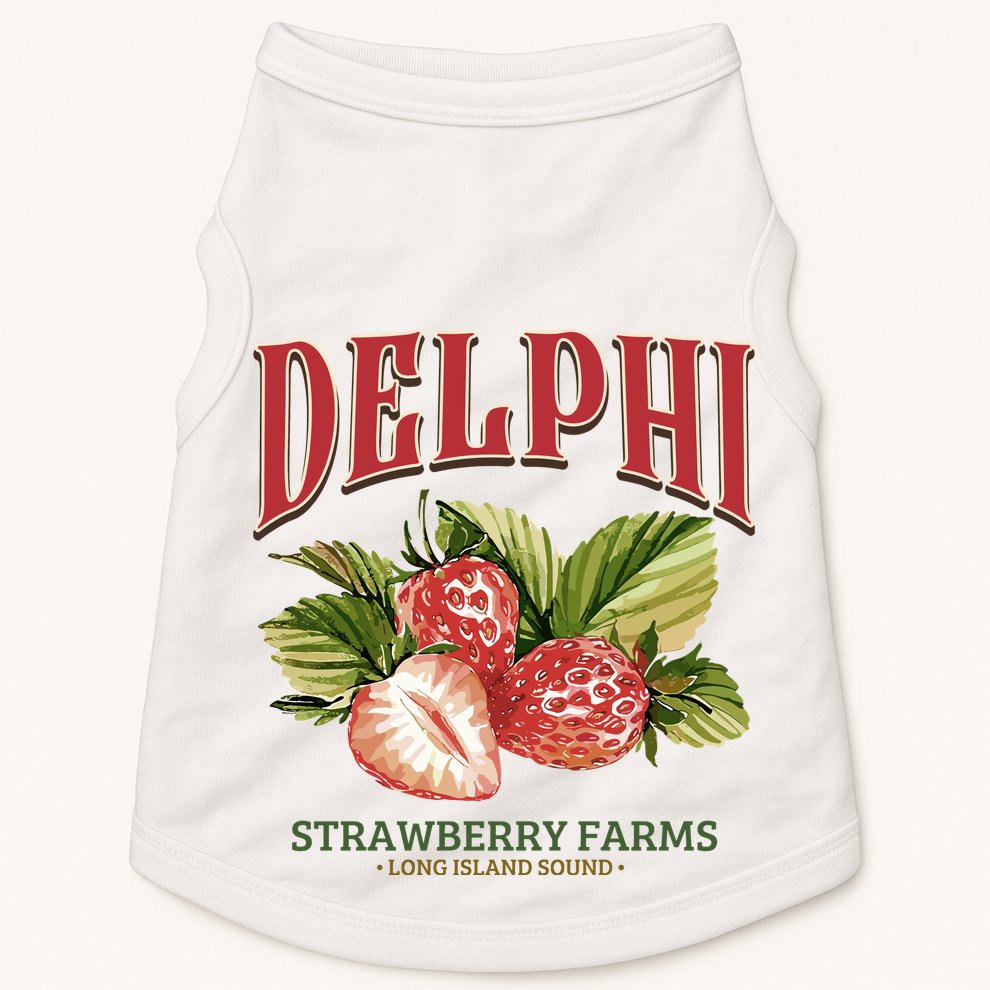 Delphi Strawberry Farms Doggie Tank