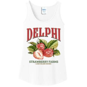 Delphi Strawberry Farms Ladies Essential Tank