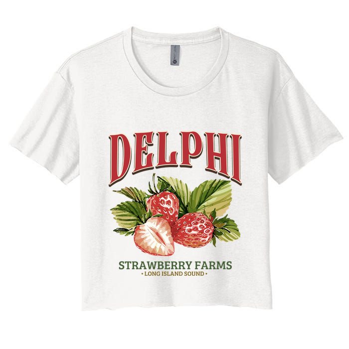 Delphi Strawberry Farms Crop Top