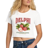 Delphi Strawberry Farms Crop Top