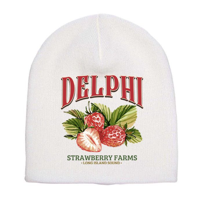 Delphi Strawberry Farms Short Acrylic Beanie