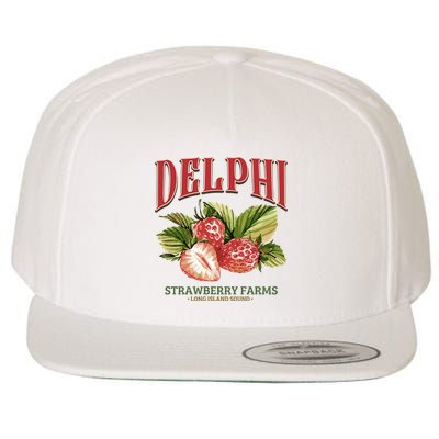 Delphi Strawberry Farms Wool Snapback Cap