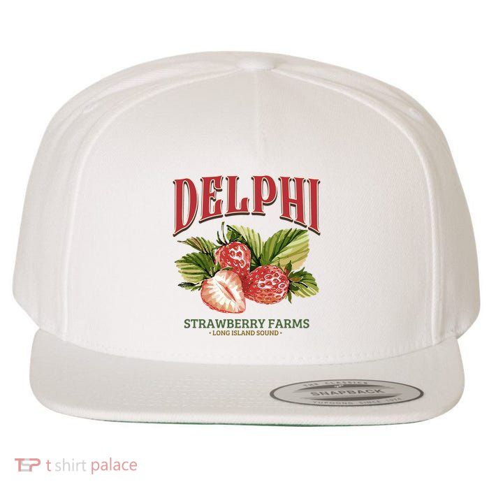 Delphi Strawberry Farms Wool Snapback Cap