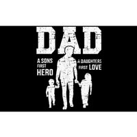 Dad Sons First Hero Daughter Love For Fathers Day Bumper Sticker