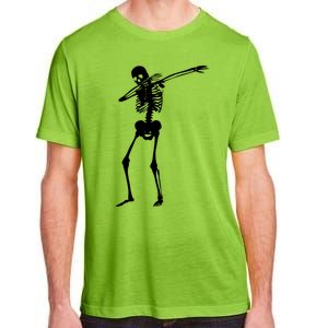 Dabbing Skeleton Funny Dab Dance For Halloween Party Meaningful Gift Adult ChromaSoft Performance T-Shirt