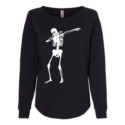 Dabbing Skeleton Funny Dab Dance For Halloween Party Meaningful Gift Womens California Wash Sweatshirt