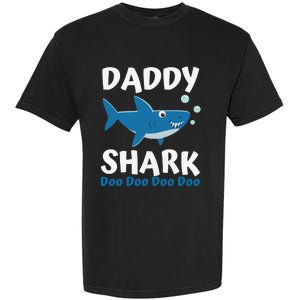 Daddy Shark Fathers Day Gift from Wife Son Daughter Garment-Dyed Heavyweight T-Shirt