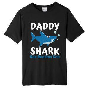 Daddy Shark Fathers Day Gift from Wife Son Daughter Tall Fusion ChromaSoft Performance T-Shirt