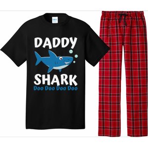 Daddy Shark Fathers Day Gift from Wife Son Daughter Pajama Set