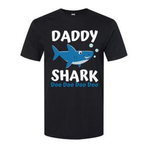 Daddy Shark Fathers Day Gift from Wife Son Daughter Softstyle CVC T-Shirt