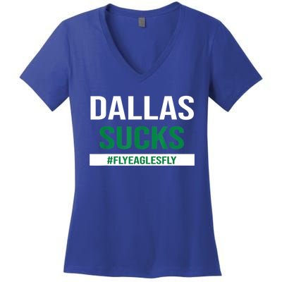 Dallas Sucks Funny Gag Gift For Philly Sports Fans Women's V-Neck T-Shirt