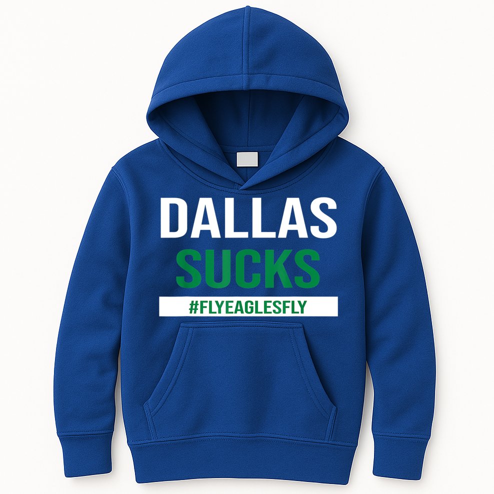 Dallas Sucks Funny Gag Gift For Philly Sports Fans Kids Hoodie