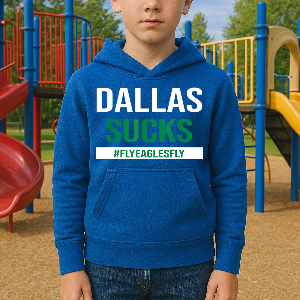 Dallas Sucks Funny Gag Gift For Philly Sports Fans Kids Hoodie