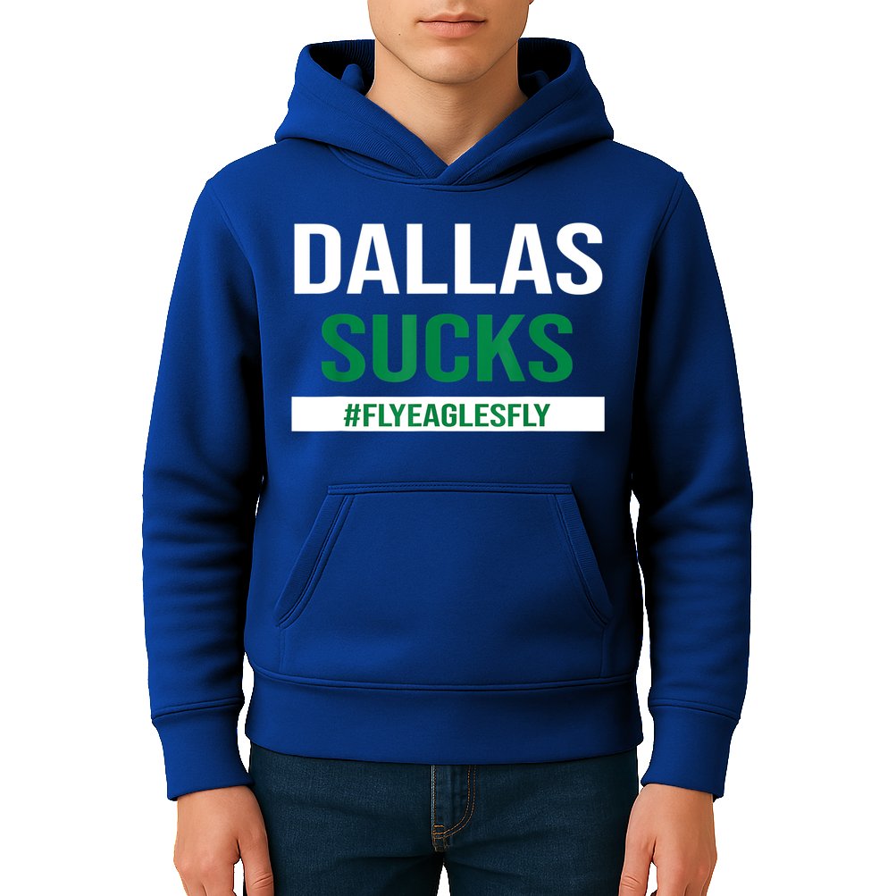 Dallas Sucks Funny Gag Gift For Philly Sports Fans Kids Hoodie
