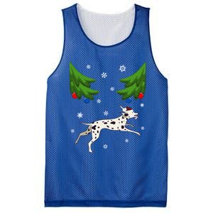 Dalmatian Santa Funny Dog Lover Red Plaid Christmas Tree Cool Gift Mesh Reversible Basketball Jersey Tank