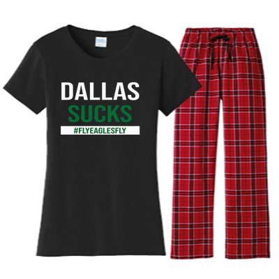 Dallas Sucks Funny Gag Gift for Philly Sports Fans Women's Flannel Pajama Set