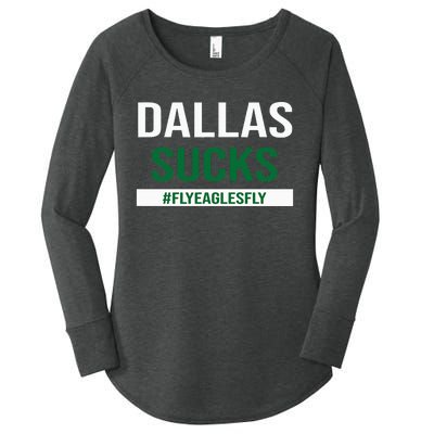 Dallas Sucks Funny Gag Gift for Philly Sports Fans Women's Perfect Tri Tunic Long Sleeve Shirt