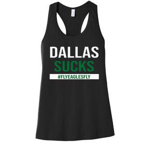 Dallas Sucks Funny Gag Gift for Philly Sports Fans Women's Racerback Tank