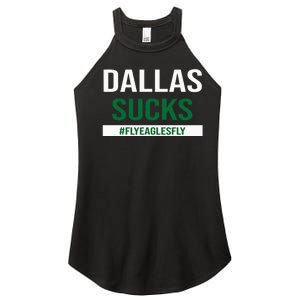 Dallas Sucks Funny Gag Gift for Philly Sports Fans Women's Perfect Tri Rocker Tank