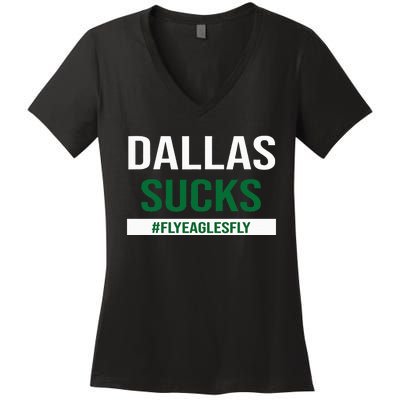 Dallas Sucks Funny Gag Gift for Philly Sports Fans Women's V-Neck T-Shirt