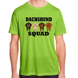 Dachshund Squad Funny Dog Team Pet Gift Adult ChromaSoft Performance T-Shirt