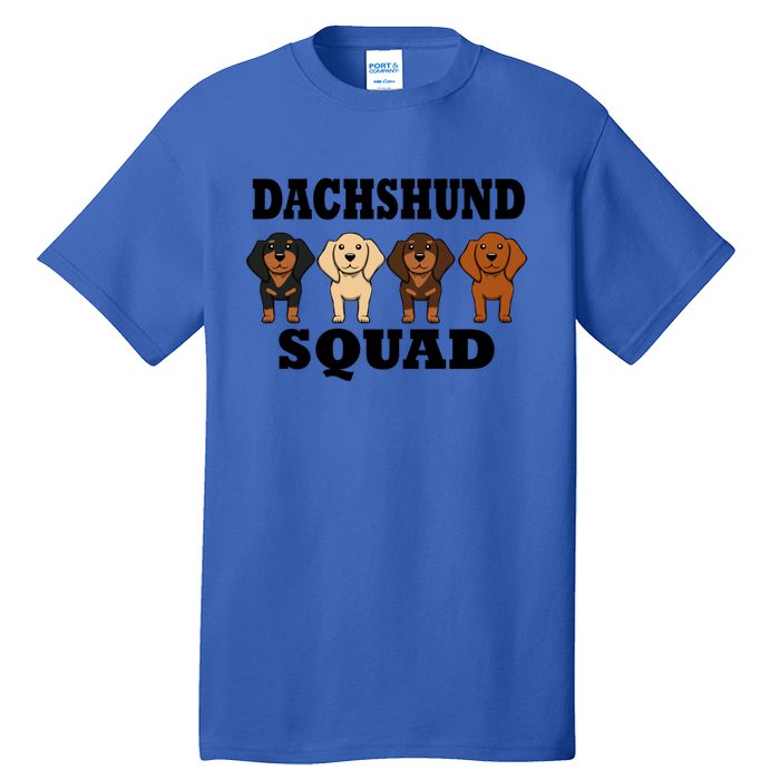 Dachshund Squad Funny Dog Team Pet Gift Tall T-Shirt