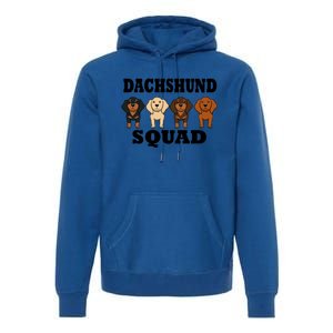 Dachshund Squad Funny Dog Team Pet Gift Premium Hoodie