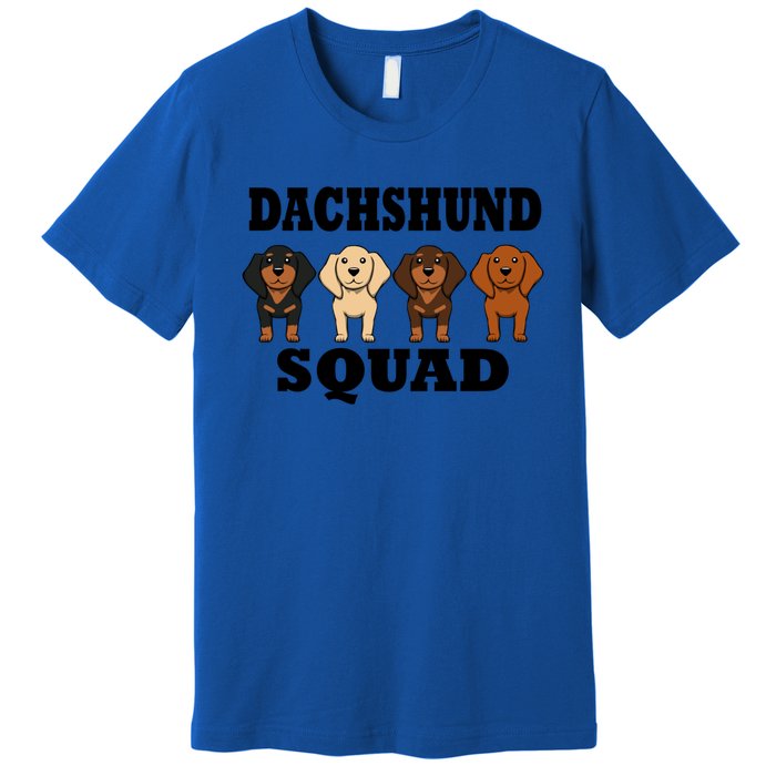 Dachshund Squad Funny Dog Team Pet Gift Premium T-Shirt