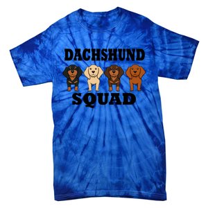 Dachshund Squad Funny Dog Team Pet Gift Tie-Dye T-Shirt