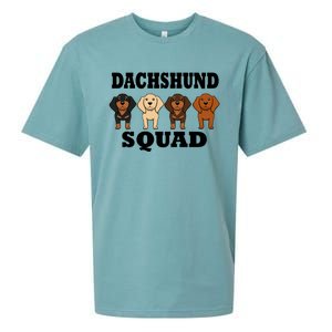 Dachshund Squad Funny Dog Team Pet Gift Sueded Cloud Jersey T-Shirt