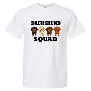 Dachshund Squad Funny Dog Team Pet Gift Garment-Dyed Heavyweight T-Shirt