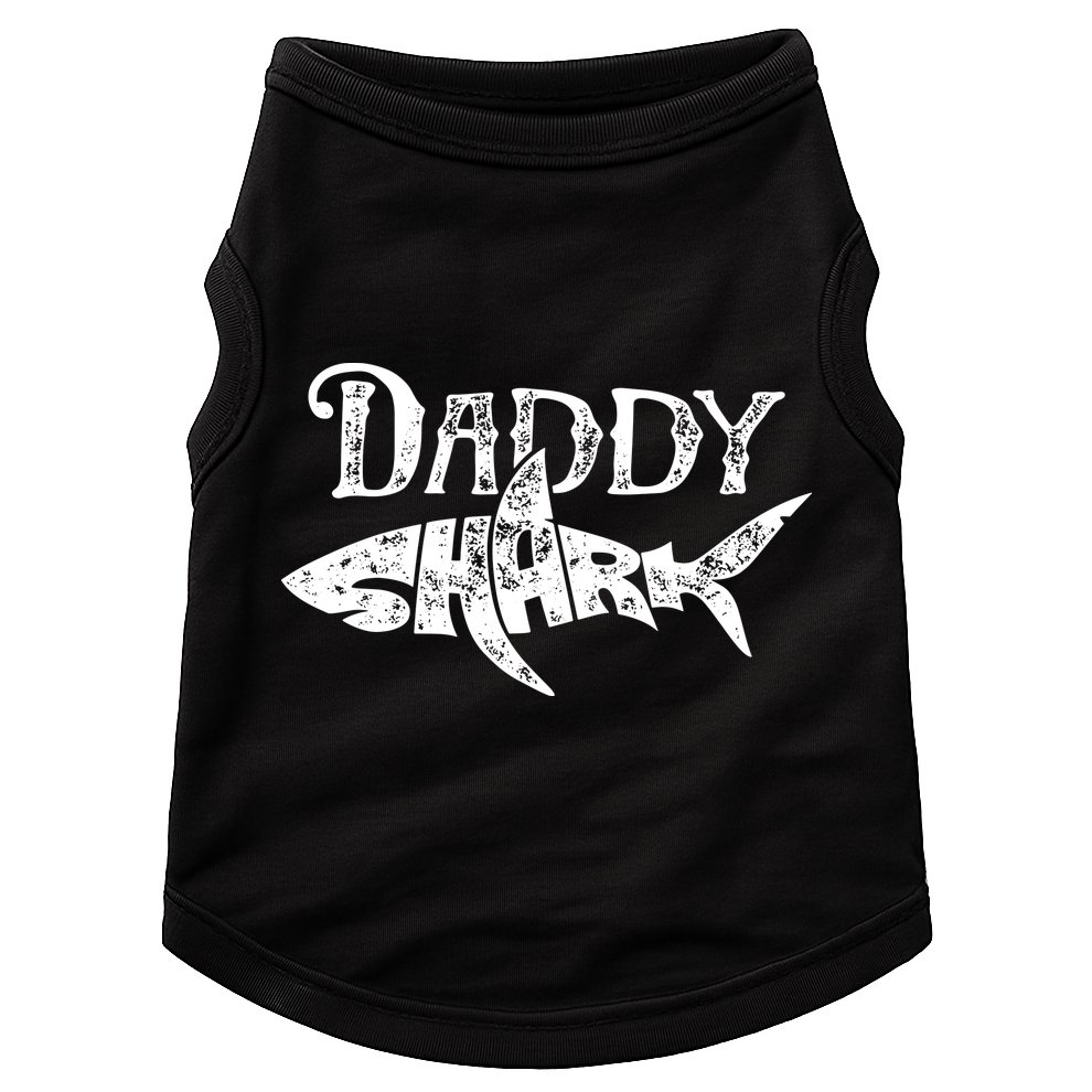 Daddy Shark Fathers Day Gifts Family Matching Dad Doggie Tank