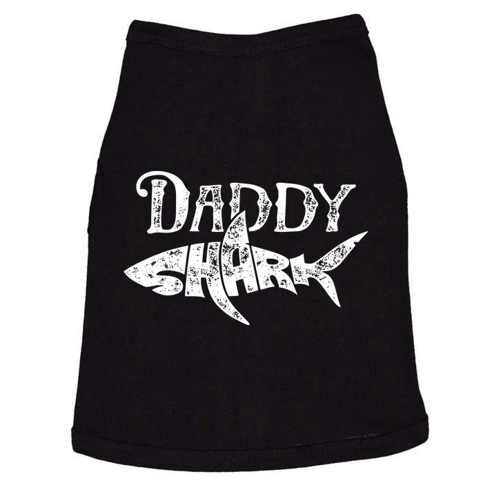 Daddy Shark Fathers Day Gifts Family Matching Dad Doggie Tank