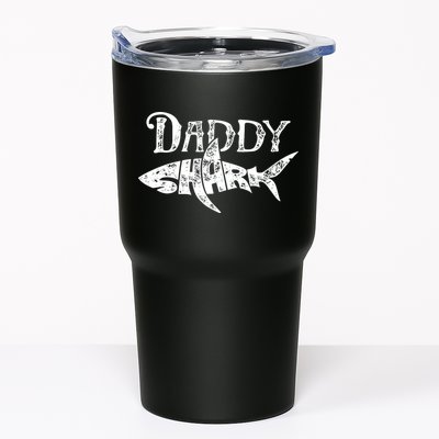 Daddy Shark Fathers Day Gifts Family Matching Dad Tumbler
