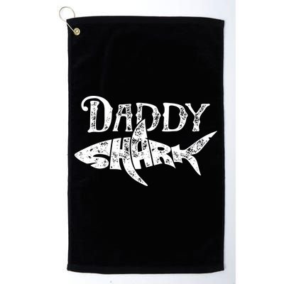 Daddy Shark Fathers Day Gifts Family Matching Dad Golf Towel