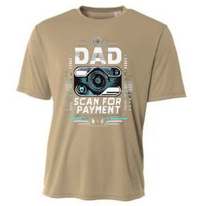 Dad Scan For Payment Father Humor Cooling Performance Crew T-Shirt