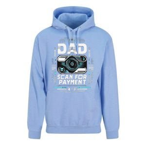 Dad Scan For Payment Father Humor Unisex Surf Hoodie