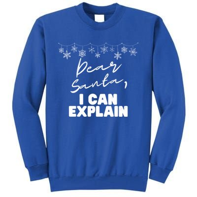 Dear Santa Funny Christmas Holiday Gift Designs Xmas Great Gift Tall Sweatshirt