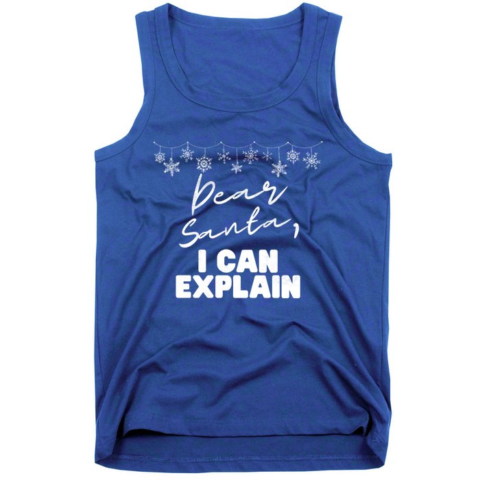 Dear Santa Funny Christmas Holiday Gift Designs Xmas Great Gift Tank Top