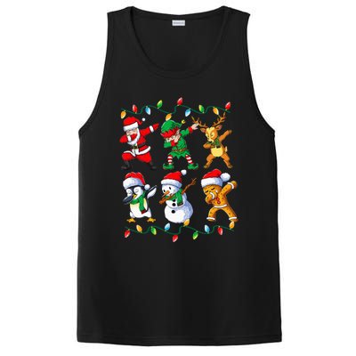 Dabbing Santa Friends Xmas Gifts Kids Girls Christmas PosiCharge Competitor Tank