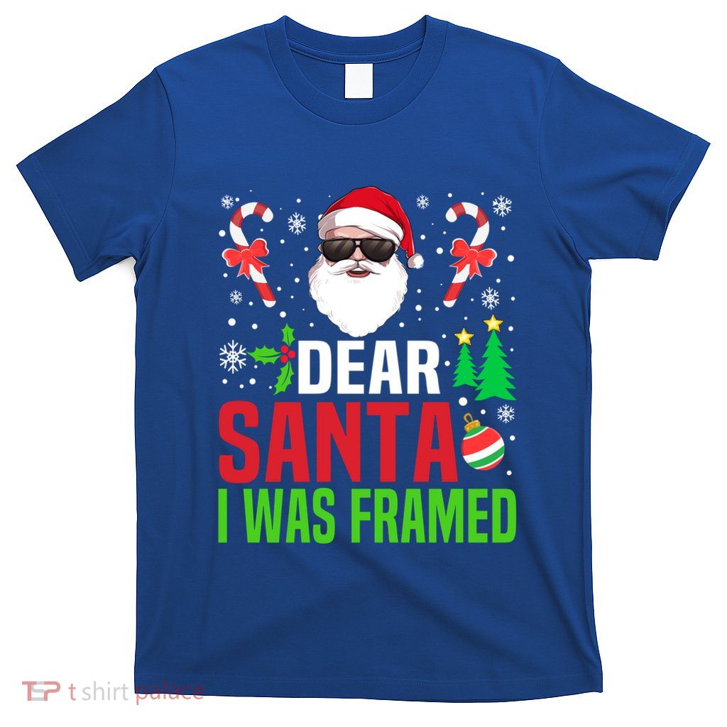 Dear Santa Funny Framed Family Christmas Xmas Gift T-Shirt