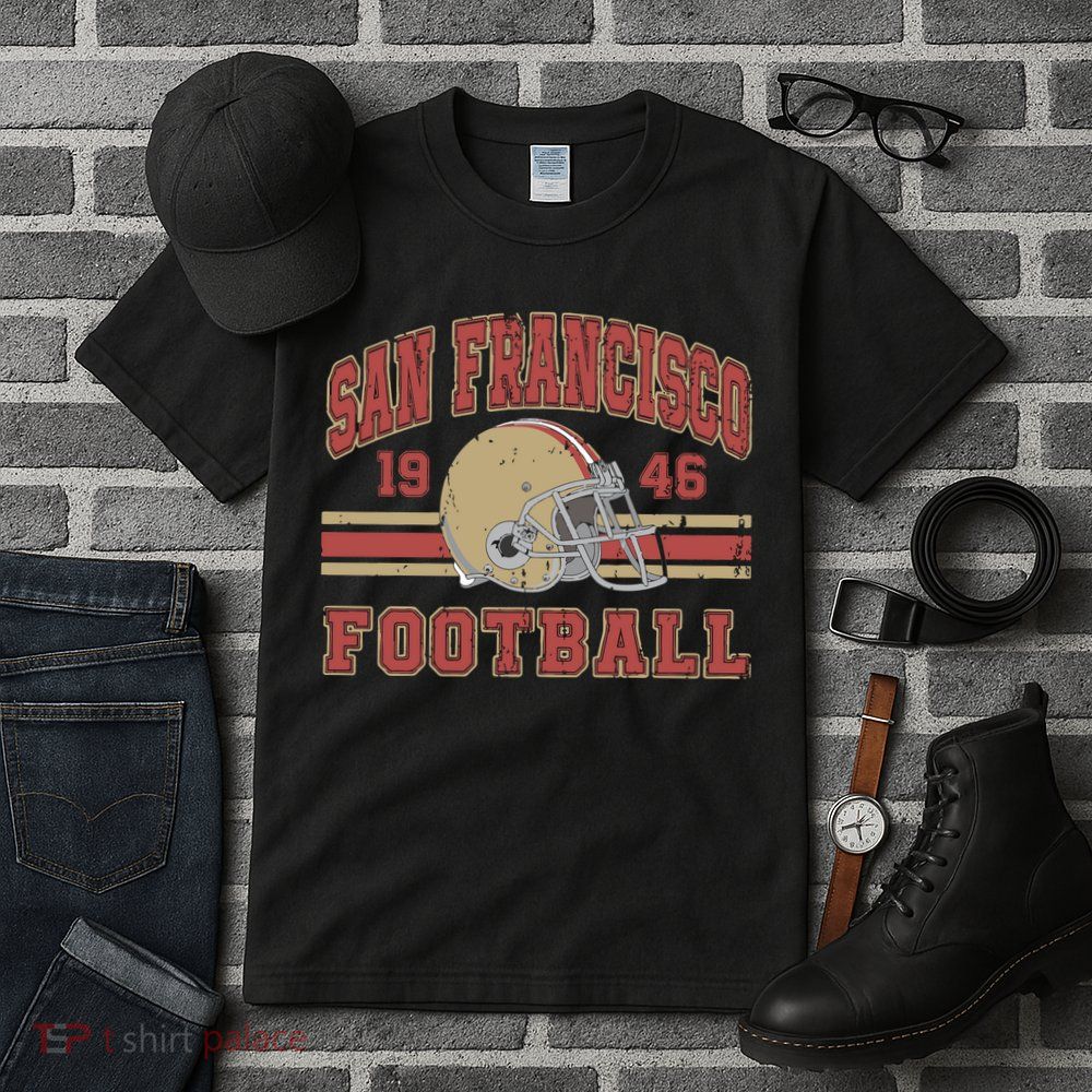 Distressed San Francisco Football Tall T-Shirt