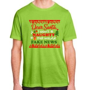 Dear Santa Fake News Trump Christmas Xmas Gift Dults Gift Adult ChromaSoft Performance T-Shirt