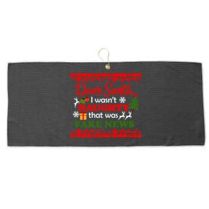 Dear Santa Fake News Trump Christmas Xmas Gift Dults Gift Large Microfiber Waffle Golf Towel