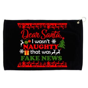 Dear Santa Fake News Trump Christmas Xmas Gift Dults Gift Grommeted Golf Towel